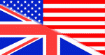 Vlajka USA a Velké Británie